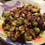 Italian Brussels Sprouts with Roasted Almonds Appetizer