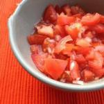 Italian Tomato Salad with Onions Appetizer