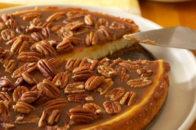 Canadian Pecan and Salted Caramel Cheesecake Recipe Dessert