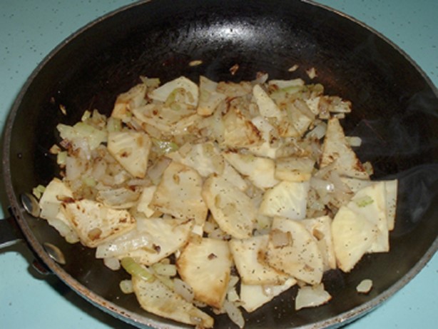 American Celeriac celery Root Onions  Lemon Dinner