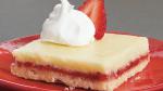 American Strawberry Lemon Shortbread Bars Dessert
