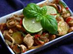 Chinese Basil Chicken and Cashew Nuts Dinner