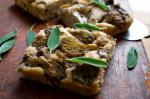 Italian Potato Focaccia with Oyster Mushrooms Recipe Appetizer