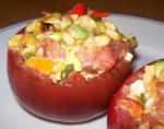 Stuffed Tomatoes With Grilled Corn Salad recipe