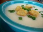 American Cauliflower Soup With Croutons Appetizer