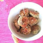 Meatballs Aubergines with Ham recipe