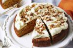 Canadian Pumpkin And Pecan Cake With Sour Cream Frosting Recipe Dessert