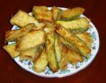 American Kolokythakia Tiganita  Greek Battered Fried Zucchini  Courgett Appetizer