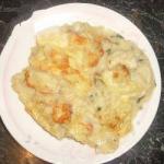 British Oven Dish with Fish Potato and Cheese Dinner