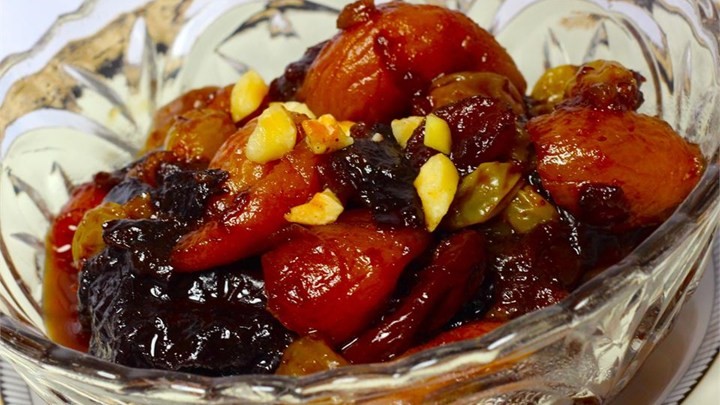 American Really Truly Gorgeous Dried Fruit Salad Recipe Dessert