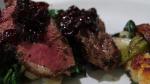 American Panseared Duck Breast with Blueberry Sauce Recipe BBQ Grill