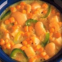 Spanish Sweetcorn and Potato Chowder Soup