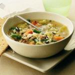 Canadian Rabbit Soup with Oats Biscuits Breakfast