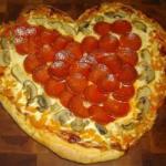 Valentine Pizza Recipe recipe