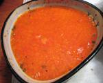 Roasted Red Pepper Soup With Orange Cream recipe