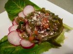 Mexican Cactus Paddle Salad nopales Salad Appetizer