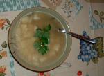 Mediterranean Potato and Roasted Garlic Soup Appetizer