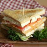 British Club Vegetarian Sandwich Appetizer