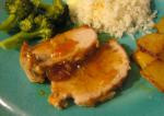 American Apricotrosemary Glazed Pork Loin Dinner