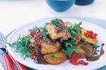 American Mixedherb Chicken With Potatoes and Roastedgarlic Dressing Recipe Appetizer