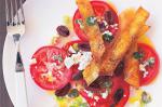 American Tomato Feta and Pita Salad Recipe Appetizer