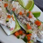 American Cucumbers Stuffed with Tuna Appetizer