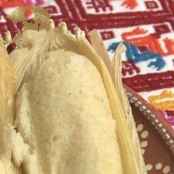 Canadian Tamales of Almonds and Whipped Cream Dessert