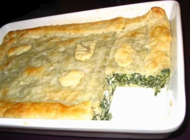 Greek Spinach and Feta Puff Pie Dinner