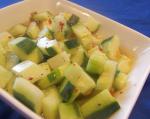 American Spicy Vinegared Cucumbers Appetizer