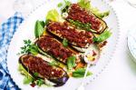 Canadian Eggplant With Blue Cheese And Sundried Tomato Pistou Recipe Appetizer