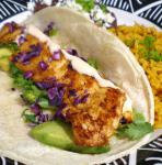 Mexican Baja Chipotle Fish Tacos Dinner