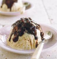 Canadian Ice Cream Timbales with Chocolate Peanut Sauce Dessert