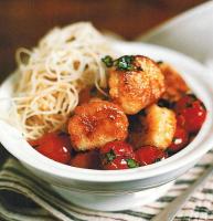 Canadian Scallop and Cherry Tomato Saute Dinner