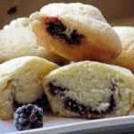 American Muffins Fills with Sweet Strawberries Dessert