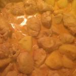 Indian Curry Sauce Chicken with Apple Dinner