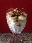 American Yogurt Granola and Bananas Dessert