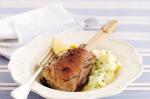 American Slowcooked Lemon And Thyme Lamb Shanks Recipe Appetizer