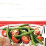 American Tomatogreen Bean Salad Appetizer