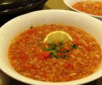 American Shawrbat adas Maa Banadoura lentil and Tomato Soup Appetizer