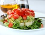 Canadian Avocado Tomato and Mozzarella Tower Salad Appetizer