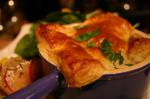 American Individual Chicken Pot Pies With Puff Pastry Appetizer