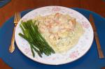American Creamy Pesto Shrimp With Linguine Dinner