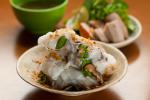 American Handmade Rice Noodles Filled with Pork and Woodear Mushrooms banh Cuon Nong Appetizer