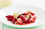 American Roasted Strawberry Crepes Recipe Dessert
