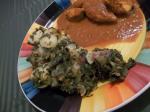 Indian New Potatoes in Spinach Sauce Dinner