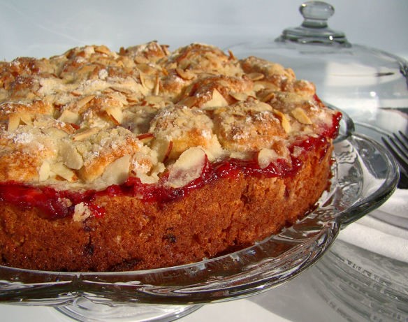 American Cherry Streusel Coffee Cake 2 Dinner