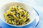 American Tagliatelle with Greens Lemon and Chives Dinner