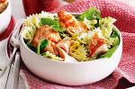 Canadian Salmon Farfalle With Mint And Almond Pesto Recipe Appetizer