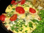 American Brie Fresh Herb Tomato Omelet for Dinner