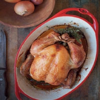 Irish Roast Chicken with Herb Stuffing Dinner